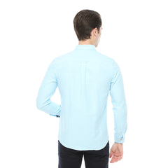 Xact Men's Oxford Long Sleeved Shirt, Button-Down Collar, Cotton Rich, Regular Fit