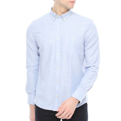 Xact Men's Oxford Long Sleeved Shirt, Button-Down Collar, Cotton Rich, Regular Fit-Main Image