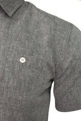 Xact Mens Linen Shirt - Short Sleeved-2