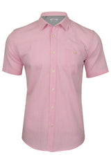 Xact Mens Linen Shirt - Short Sleeved-Main Image