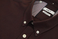 Xact Men's Oxford Short Sleeved Shirt, Button-Down Collar, Cotton Rich, Regular Fit-4