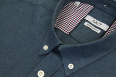 Xact Mens Button Down Oxford Shirt - Short Sleeved-4