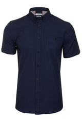 Xact Men's Oxford Short Sleeved Shirt, Button-Down Collar, Cotton Rich, Regular Fit-Main Image