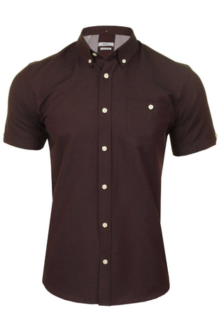 Xact Mens Button Down Oxford Shirt - Short Sleeved-Main Image