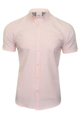 Xact Men's Oxford Short Sleeved Shirt, Button-Down Collar, Cotton Rich, Regular Fit-Main Image