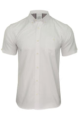 Xact Men's Oxford Short Sleeved Shirt, Button-Down Collar, Cotton Rich, Regular Fit-Main Image