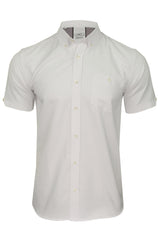 Xact Mens Button Down Oxford Shirt - Short Sleeved-Main Image