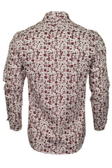 Xact Mens Floral Long Sleeved Shirt-3
