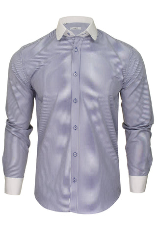 Xact Mens Club/ Penny Collar Long Sleeved Shirt-Main Image