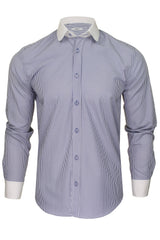 Xact Mens Club/ Penny Collar Long Sleeved Shirt-Main Image