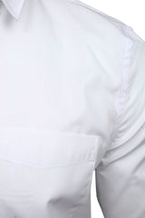 Xact Men's Long Sleeved Plain Poplin Shirt - Regular Fit-3