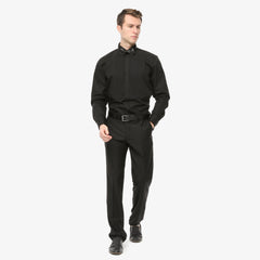 Xact Men's Formal Tuxedo/ Dress Shirt with Double Cuff and Cuff Links