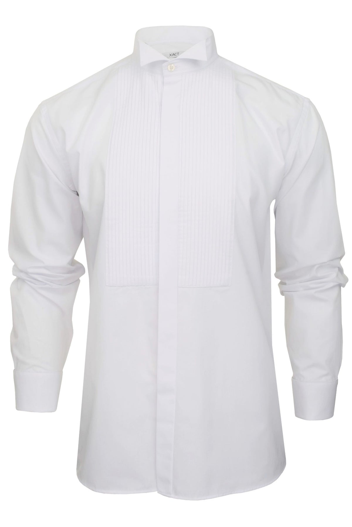 Xact Men's Formal Tuxedo/Dress Shirt with Double Cuff and Cuff Links-2