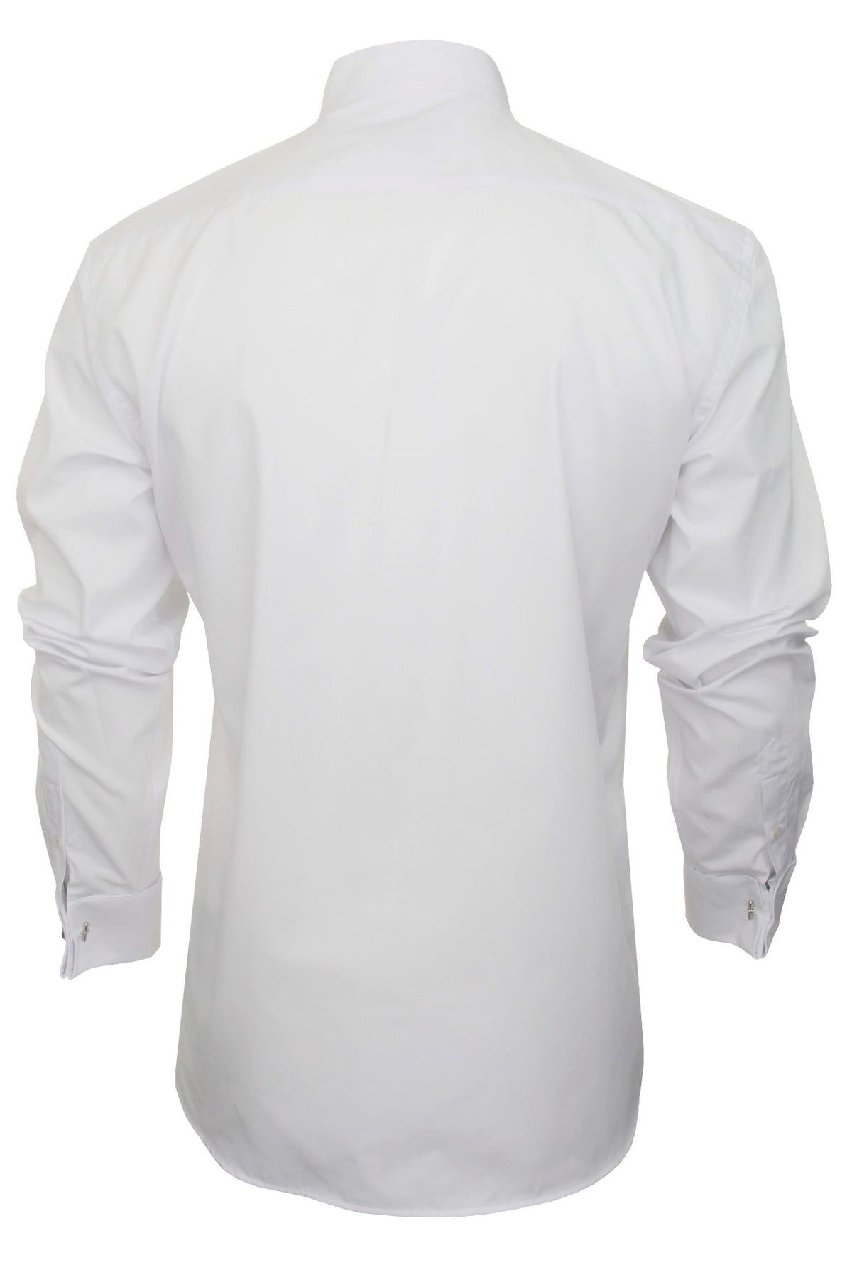 Xact Men's Formal Tuxedo/Dress Shirt with Double Cuff and Cuff Links-4