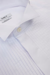 Xact Men's Formal Tuxedo/Dress Shirt with Double Cuff and Cuff Links