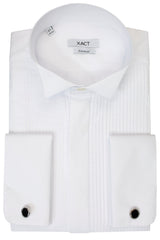 Xact Men's Formal Tuxedo/Dress Shirt with Double Cuff and Cuff Links-Main Image