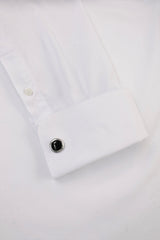Xact Men's Formal Tuxedo/ Dress Shirt with Double Cuff and Cuff Links-4