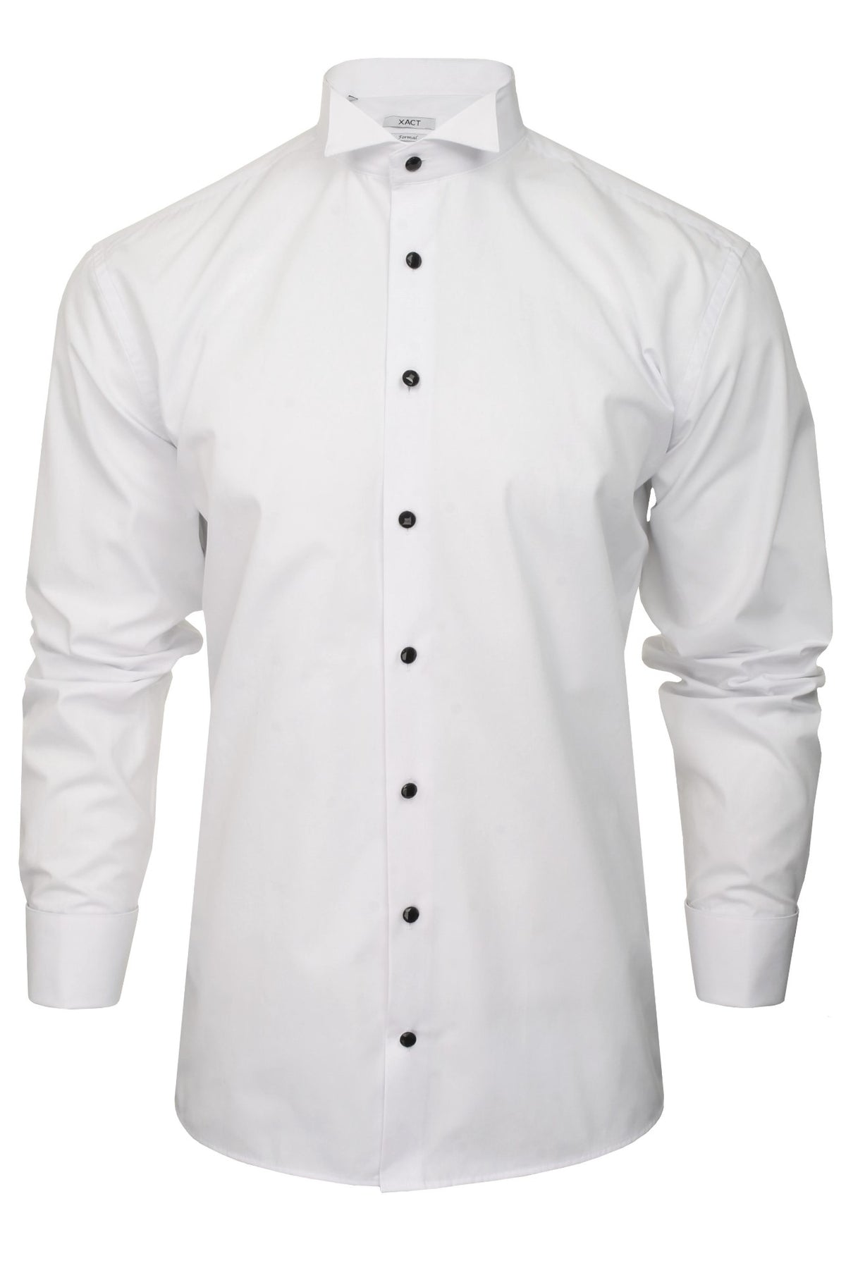 Xact Men's Formal Tuxedo/Dress Shirt with Double Cuff and Cuff Links-2