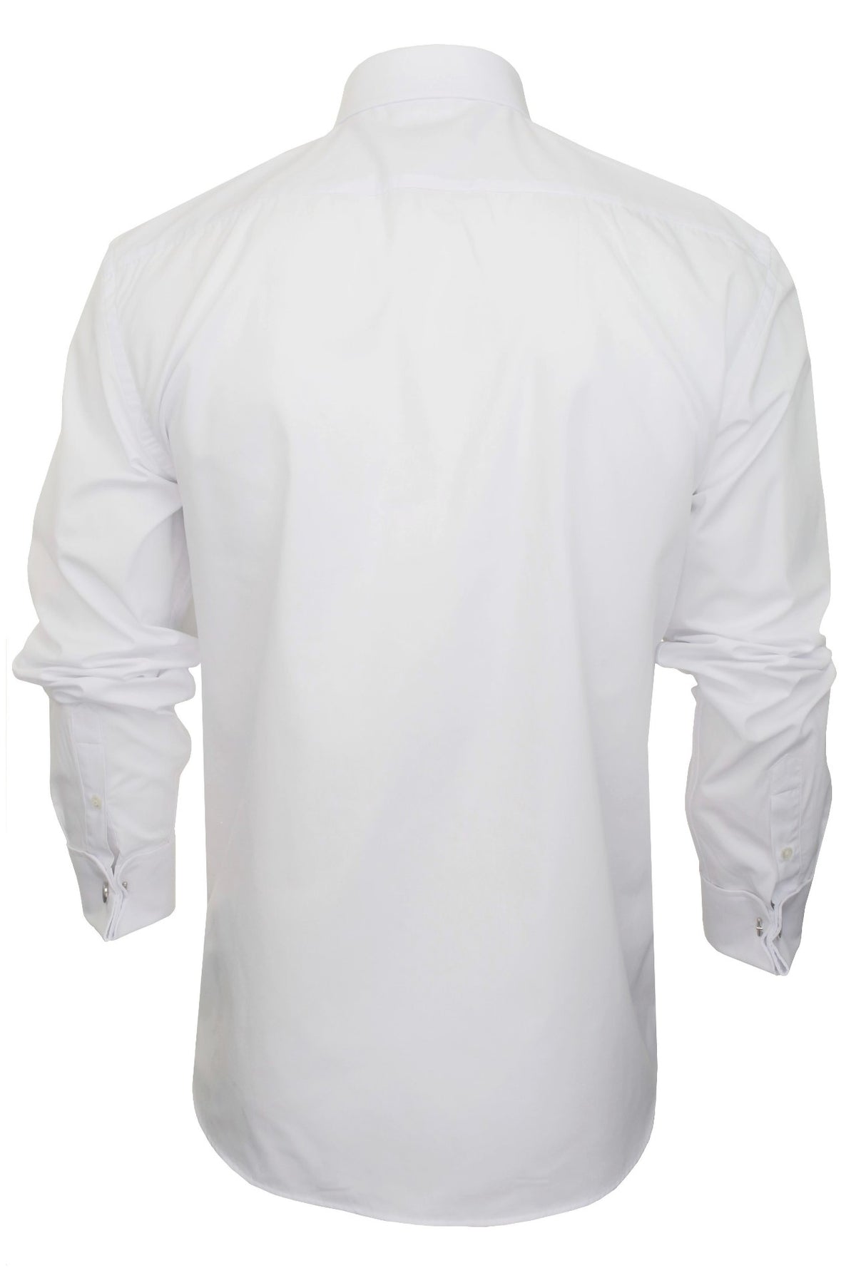 Xact Men's Formal Tuxedo/Dress Shirt with Double Cuff and Cuff Links-4