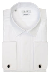 Xact Men's Formal Tuxedo/Dress Shirt with Double Cuff and Cuff Links-Main Image