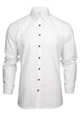 Xact Men's Formal Tuxedo/Dress Shirt with Double Cuff and Cuff Links-2