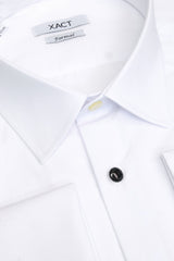 Xact Men's Formal Tuxedo/ Dress Shirt with Double Cuff and Cuff Links