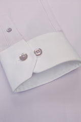 Xact Men's Club/ Penny Collar Shirt - White Contrast Collar & Cuffs