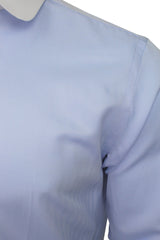 Xact Men's Club/ Penny Collar Shirt - White Contrast Collar & Cuffs-2