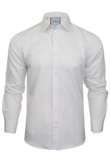 Xact Men's Club/ Penny Collar Shirt - White Contrast Collar & Cuffs-Main Image