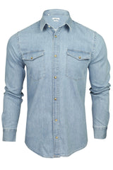 Xact Mens 6.6 oz Denim Shirt - Long Sleeved-Main Image