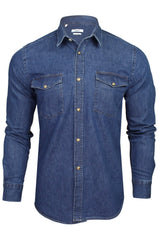 Xact Mens 6.6 oz Denim Shirt - Long Sleeved-Main Image