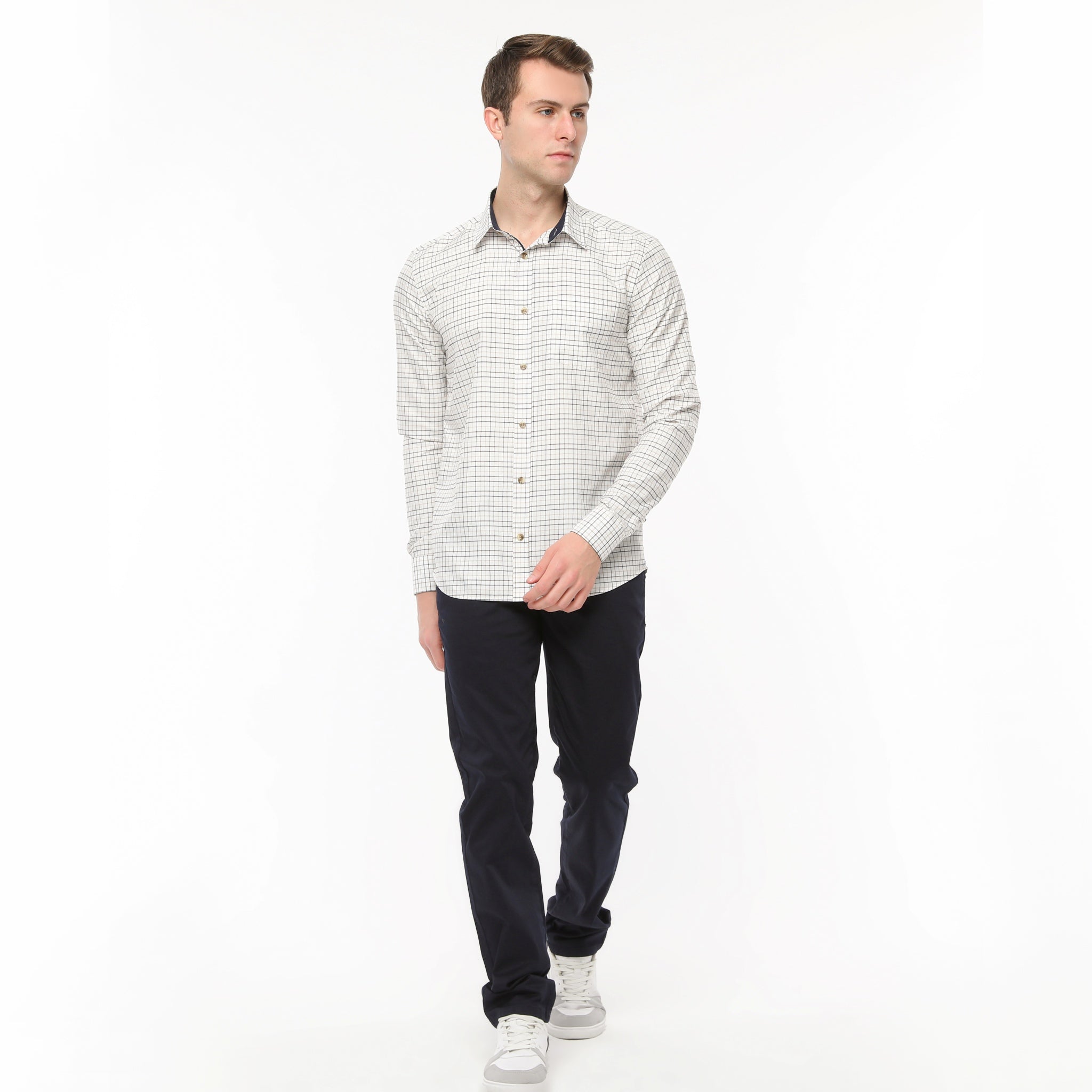 Xact Mens Tattersall Check Shirt - Long Sleeved-2
