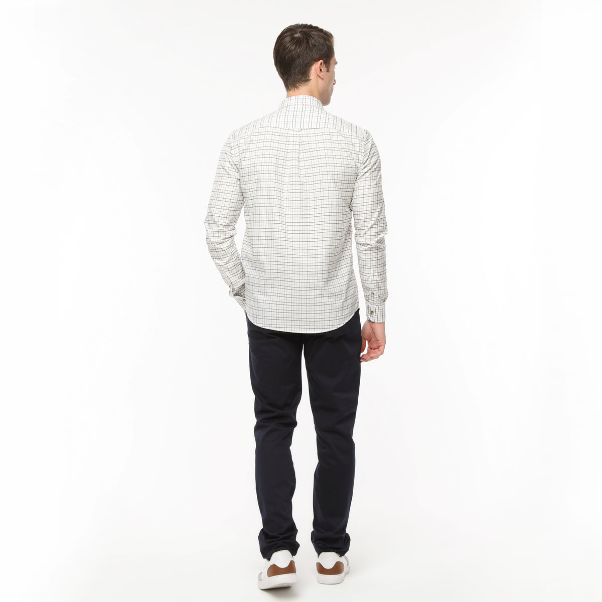 Xact Men's Tattersall Check Shirt, Long Sleeved, Regular Fit-4