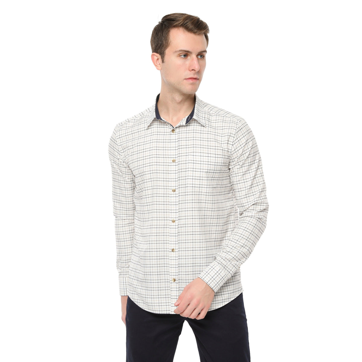 Xact Men's Tattersall Check Shirt, Long Sleeved, Regular Fit-2