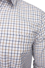 Xact Mens Tattersall Check Shirt - Long Sleeved-2
