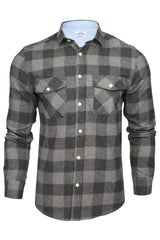 Xact Mens Soft Flannel Buffalo Check Shirt, Long Sleeved, Regular Fit-Main Image