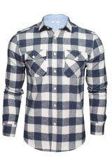 Xact Mens Soft Flannel Buffalo Check Shirt, Long Sleeved, Regular Fit-Main Image