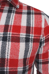 Xact Mens Heavy Flannel Plaid  Check Lumberjack Over Shirt Long Sleeved-2