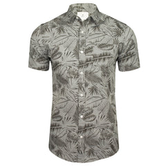 Xact Men's Hawaiian Floral Shirt, 100% Cotton, Short Sleeved-Main Image