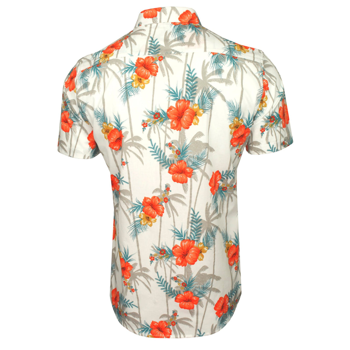Xact Men's Hawaiian Floral Shirt, 100% Cotton, Short Sleeved-4