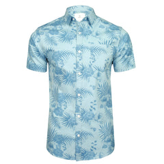Xact Men's Hawaiian Floral Shirt, 100% Cotton, Short Sleeved-Main Image