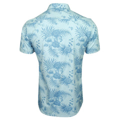 Xact Men's Hawaiian Floral Shirt, 100% Cotton, Short Sleeved-4