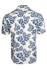 Xact Mens Cuban Revere Collar Hawaiian Shirt, Short Sleeved-4