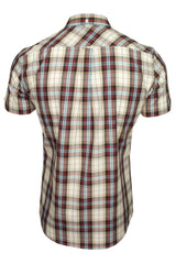 Xact Mens Cotton Checked Shirt - Short Sleeved-4