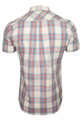 Xact Mens Cotton Checked Shirt - Short Sleeved-4
