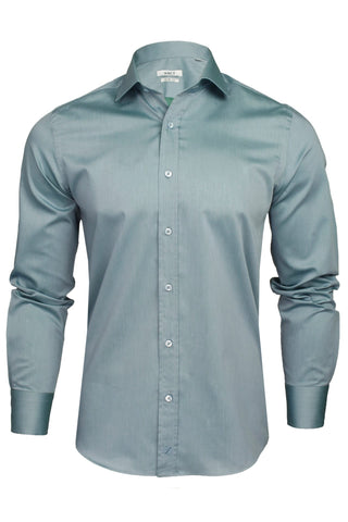 Xact Men's Formal Business Shirt, Cut-Away Collar, 100% Cotton Twill, Long Sleeved-Main Image