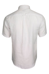 Xact Mens 100% Pure Linen Shirt - Short Sleeved - Regular Fit-3