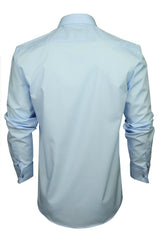 Xact Men's Plain Poplin Formal Shirt with Double/ French Cuff and Cuff Links-4