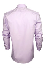 Xact Men's Plain Poplin Formal Shirt with Double/ French Cuff and Cuff Links-4