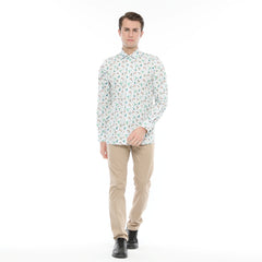 Xact Men's Hummingbird Print Long Sleeved Shirt, Regular Fit-3